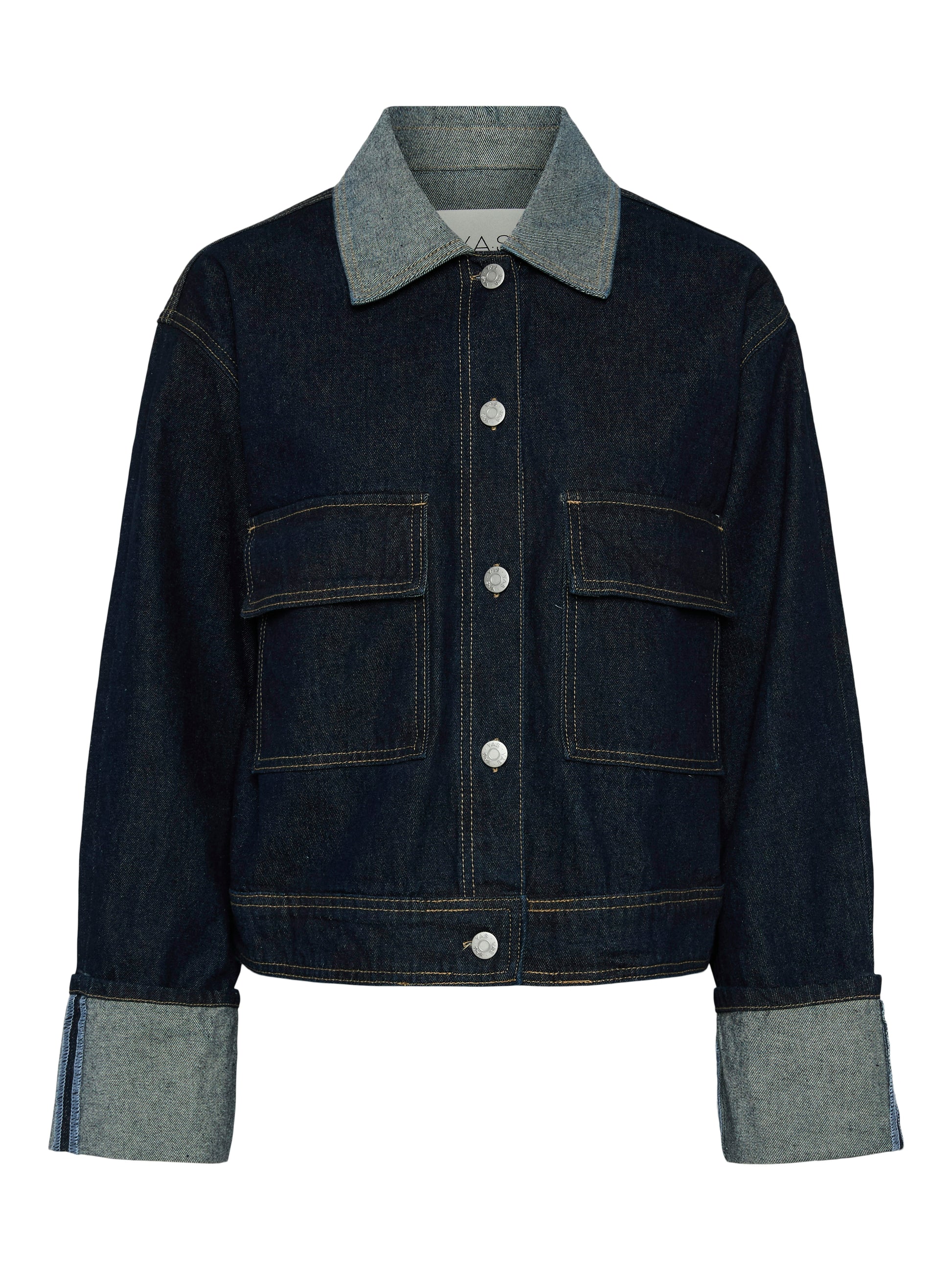 Y.A.S | MARIA LS DENIM JACKET - DARK BLUE DENIM