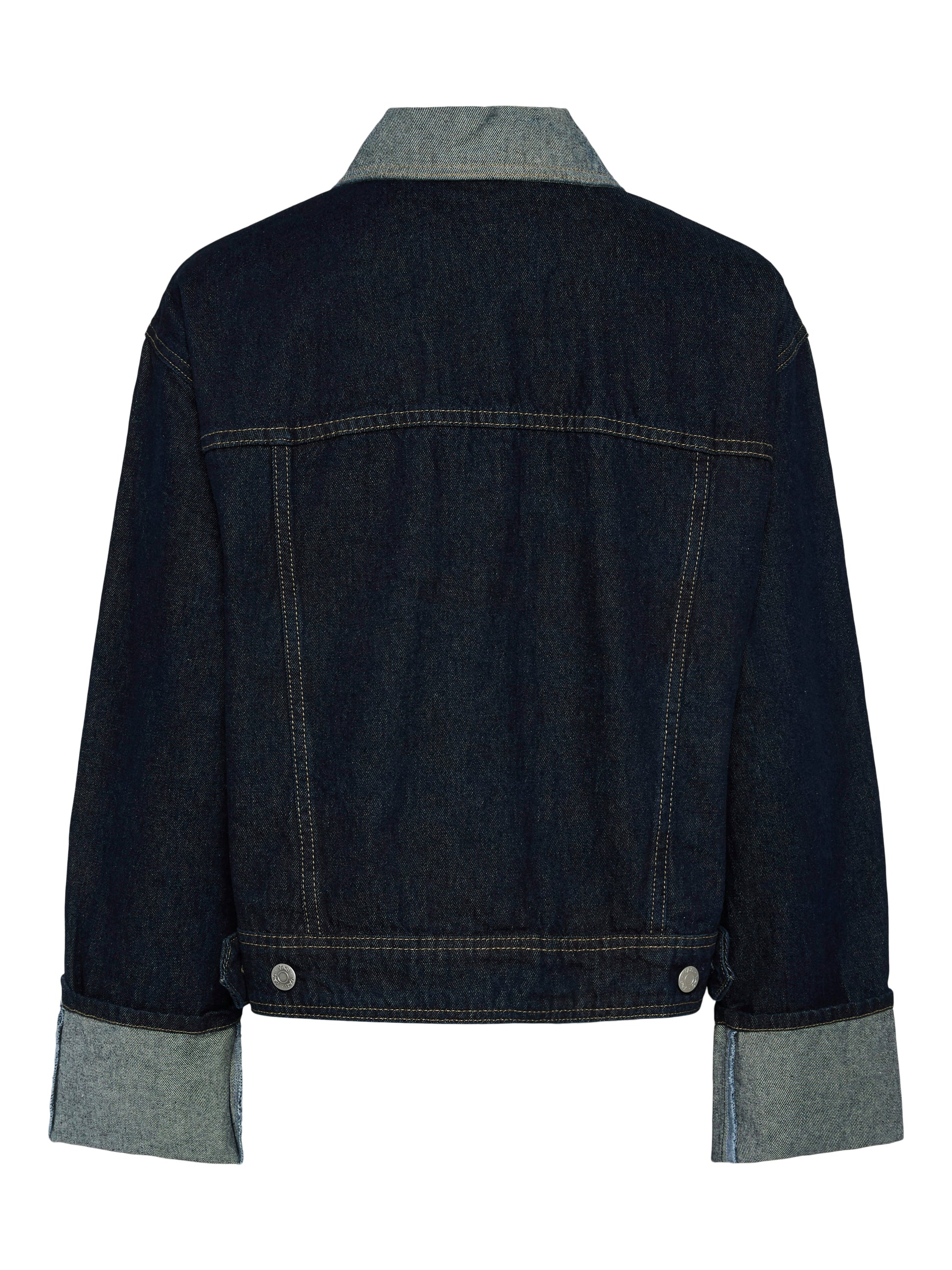 Y.A.S | MARIA LS DENIM JACKET - DARK BLUE DENIM