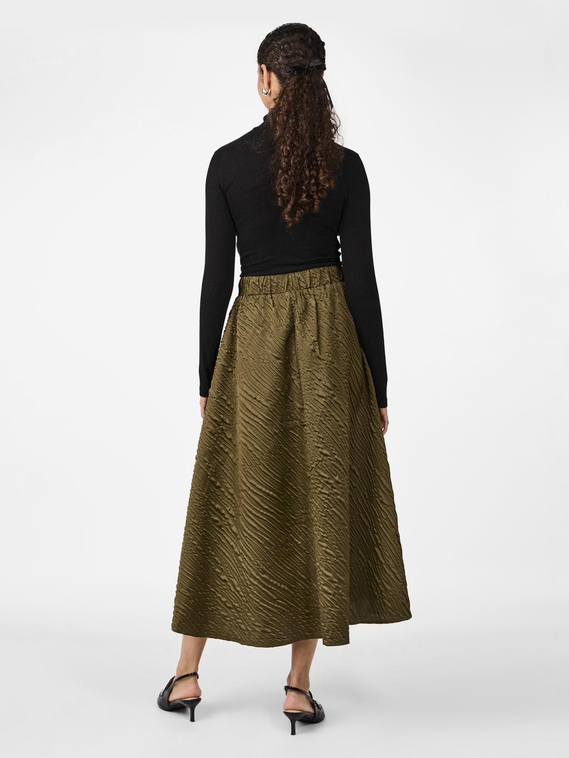 Y.A.S | CAMIE HW ANKLE SKIRT - CAPERS