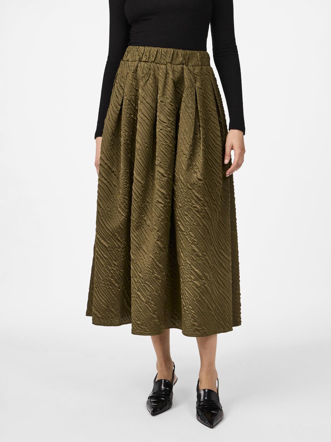 Y.A.S | CAMIE HW ANKLE SKIRT - CAPERS