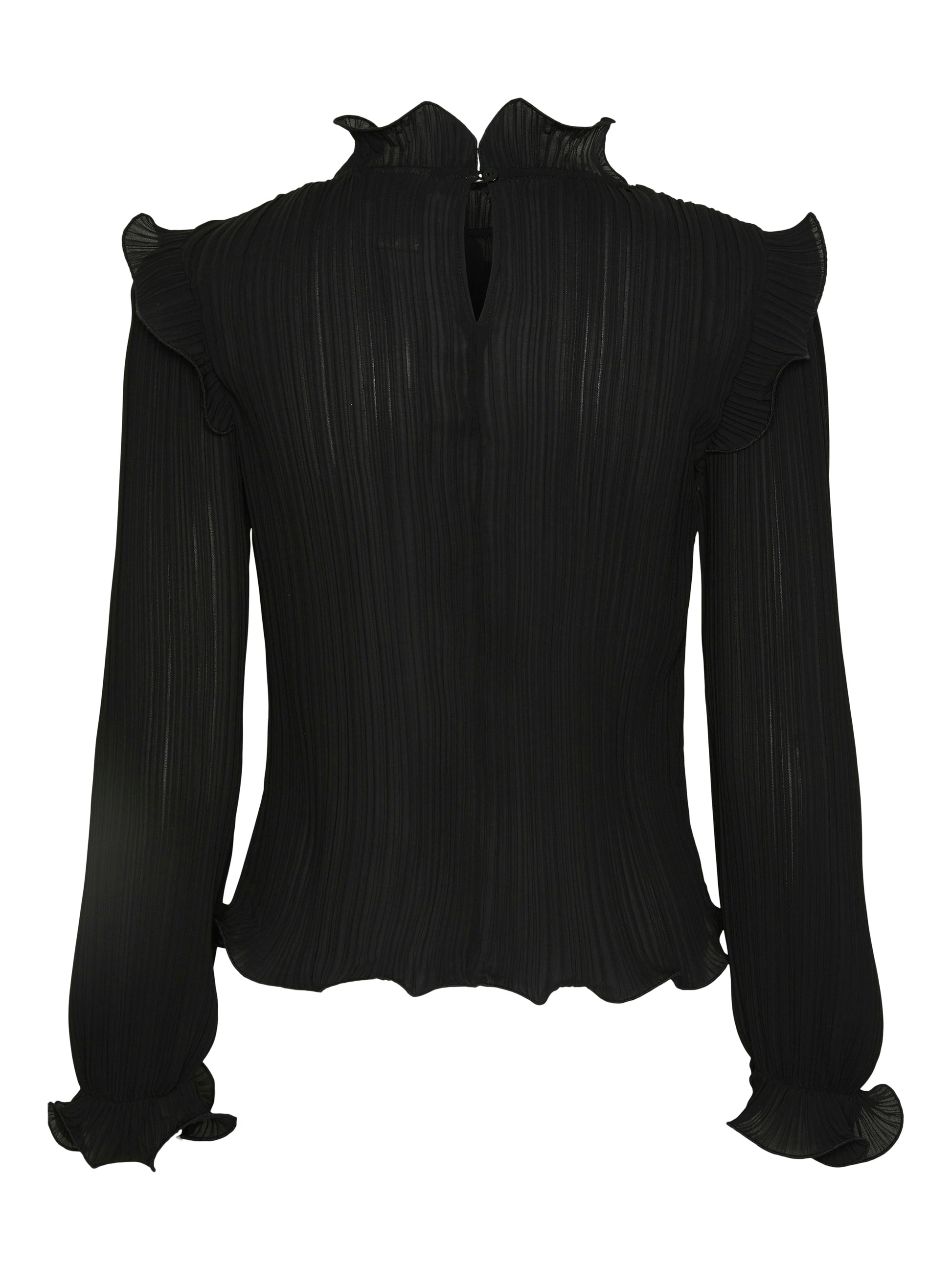 Y.A.S | PHILINA LS HIGH NECK TOP - BLACK