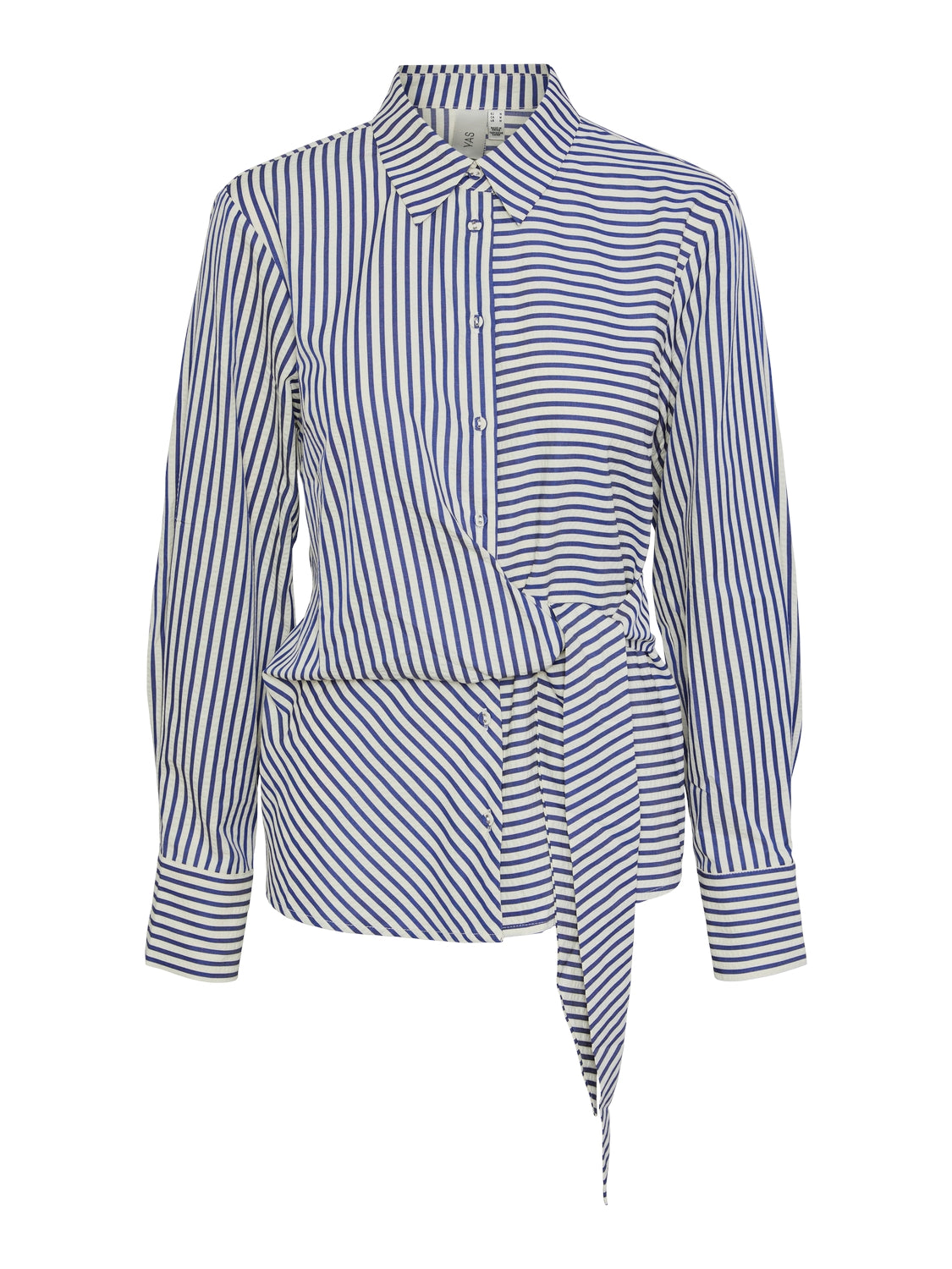 Y.A.S | ESTIMA LS TIE SHIRT - BLUING