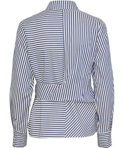 Y.A.S | ESTIMA LS TIE SHIRT - BLUING