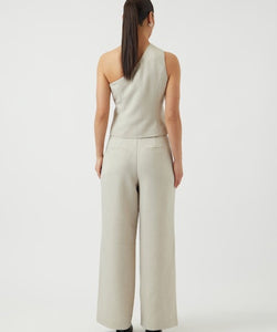 Y.A.S | TAVA ONESHOULDER WAISTCOAT GILET - PELICAN