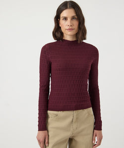 Y.A.S | TRIXO LS KNIT PULLOVER - PORT ROYAL