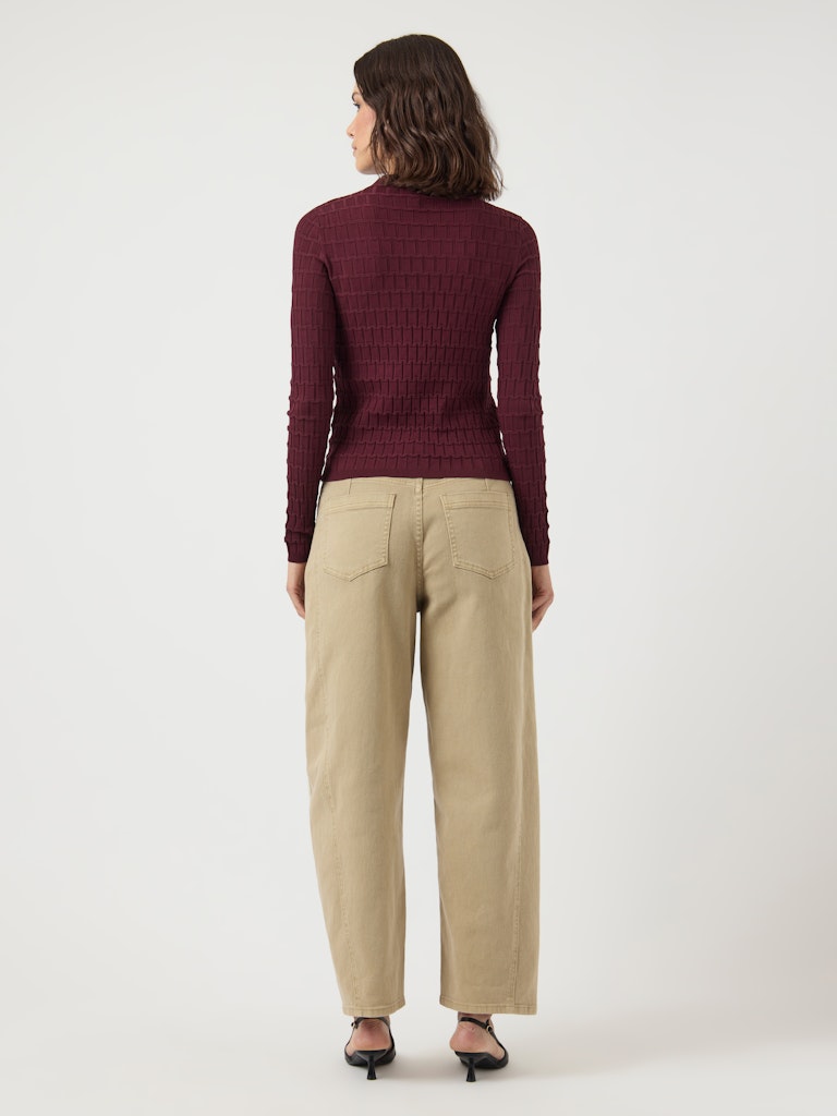 Y.A.S | TRIXO LS KNIT PULLOVER - PORT ROYAL