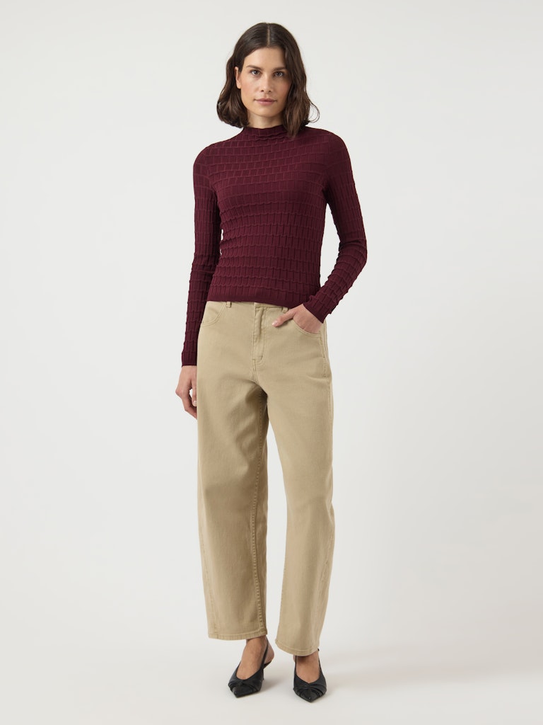 Y.A.S | TRIXO LS KNIT PULLOVER - PORT ROYAL