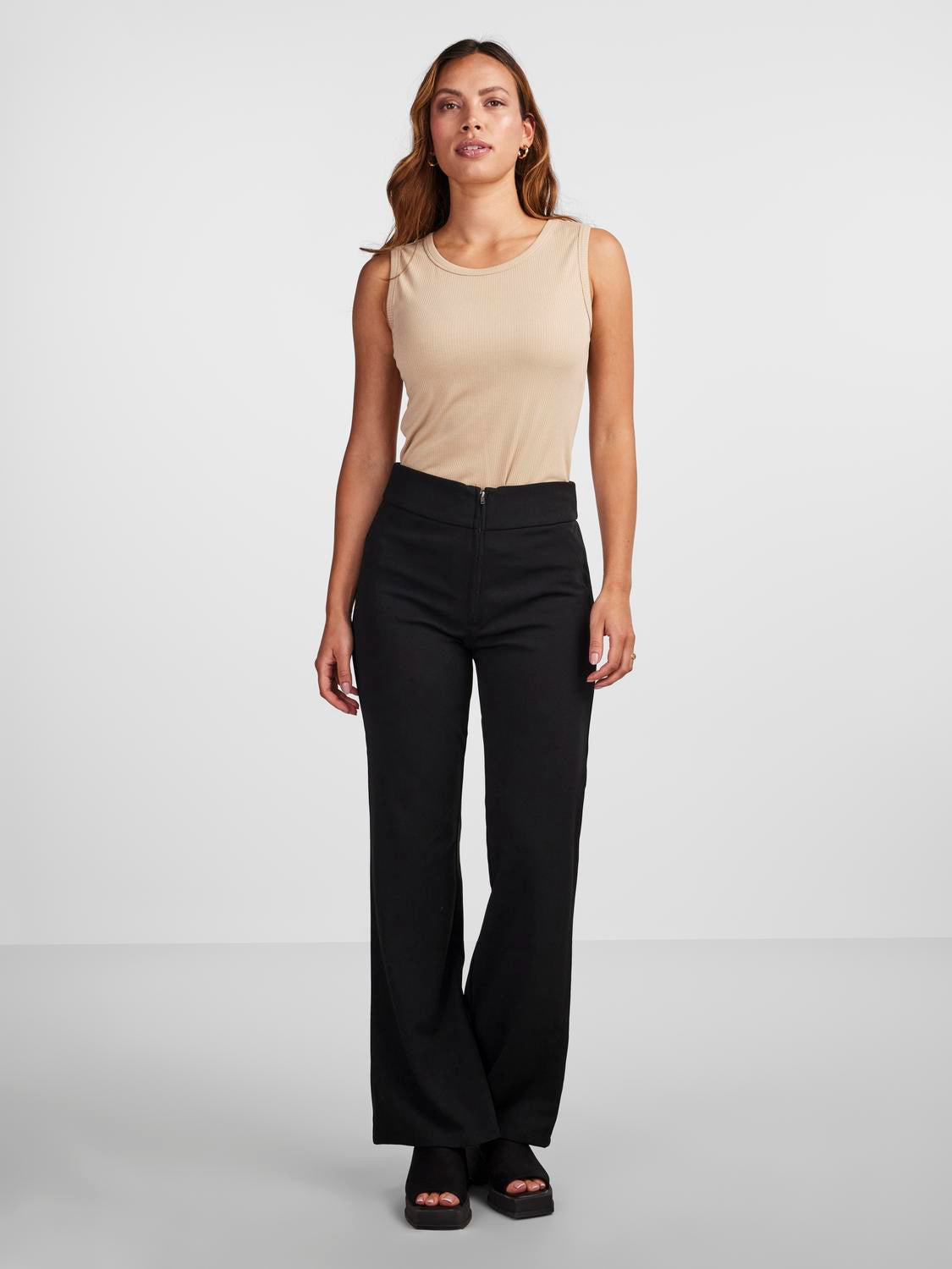 Y.A.S | VICTORIA WIDE PANT - BLACK