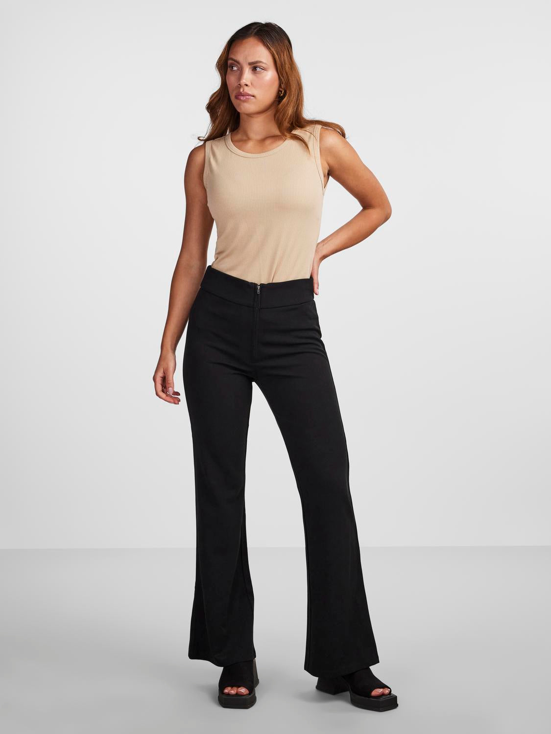 Y.A.S | VICTORIA WIDE PANT - BLACK