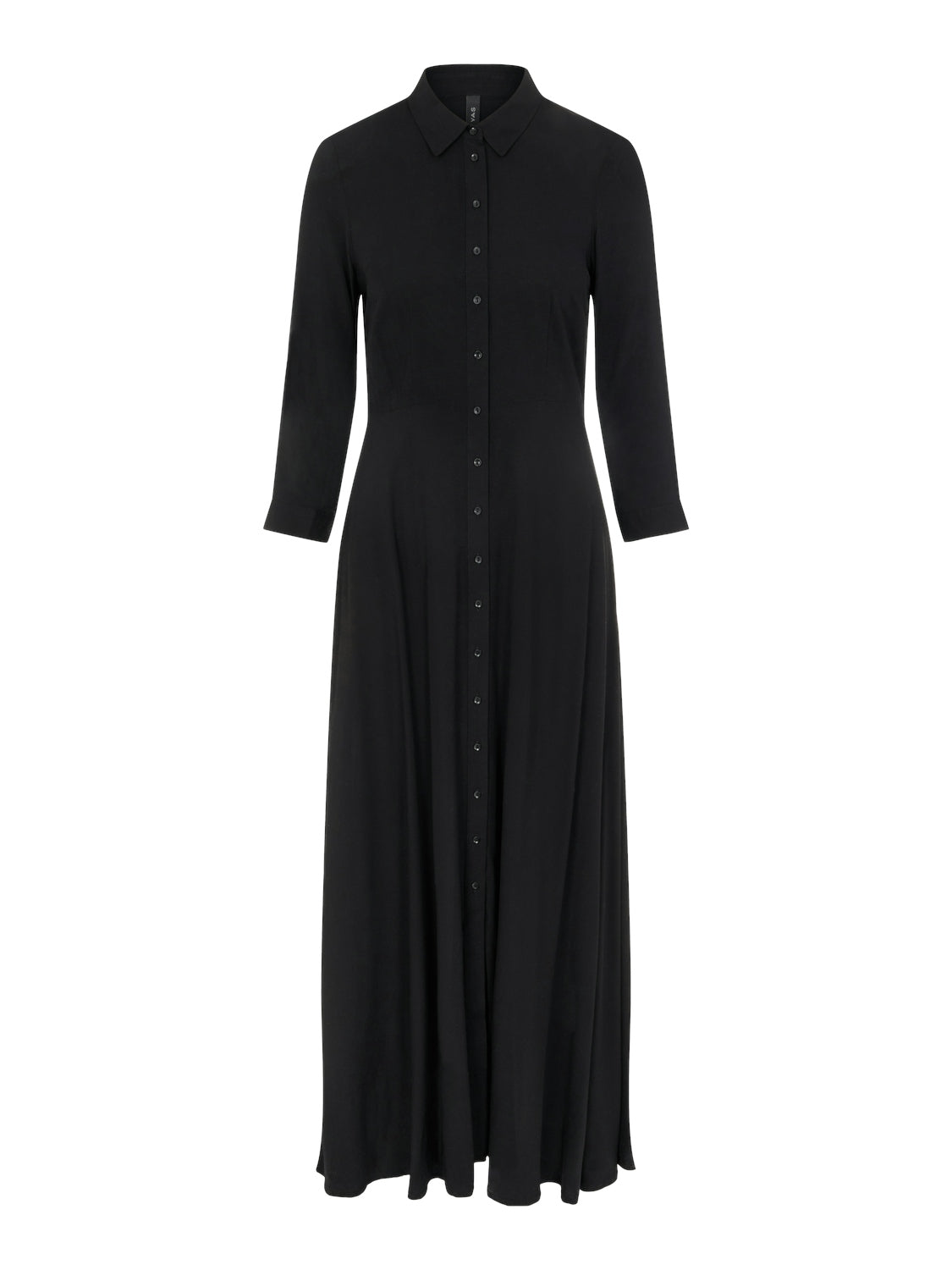 Y.A.S | SAVANNA LONG SHIRT DRESS - BLACK