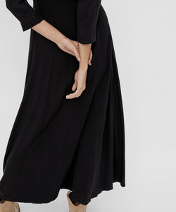 Y.A.S | SAVANNA LONG SHIRT DRESS - BLACK