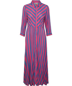 Y.A.S | SAVANNA LONG SHIRT DRESS - FUCHSIA FEDORA