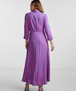 Y.A.S | SAVANNA LONG SHIRT DRESS - FUCHSIA FEDORA