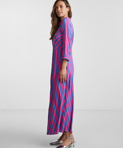 Y.A.S | SAVANNA LONG SHIRT DRESS - FUCHSIA FEDORA