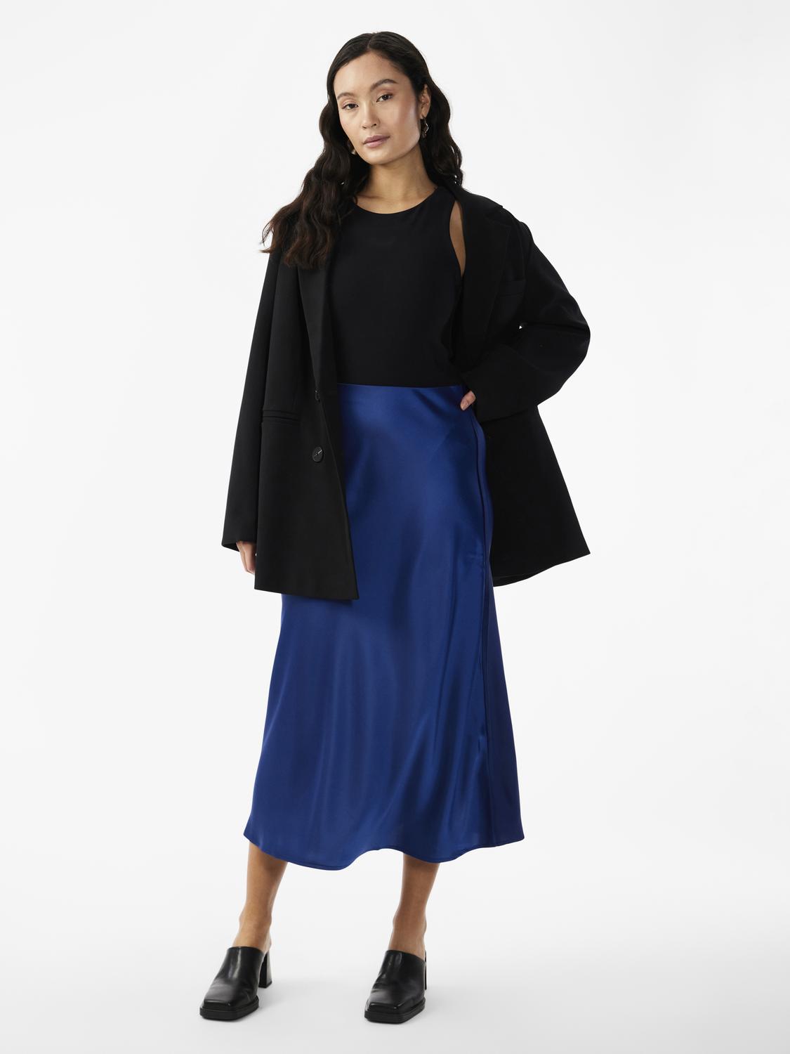 Y.A.S | PELLA HW MIDI SKIRT - NAVY PEONY