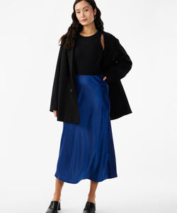 Y.A.S | PELLA HW MIDI SKIRT - NAVY PEONY