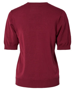 Y.A.S | LENA SS KNIT PULLOVER - TIBETAN RED