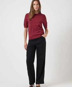 Y.A.S | LENA SS KNIT PULLOVER - TIBETAN RED