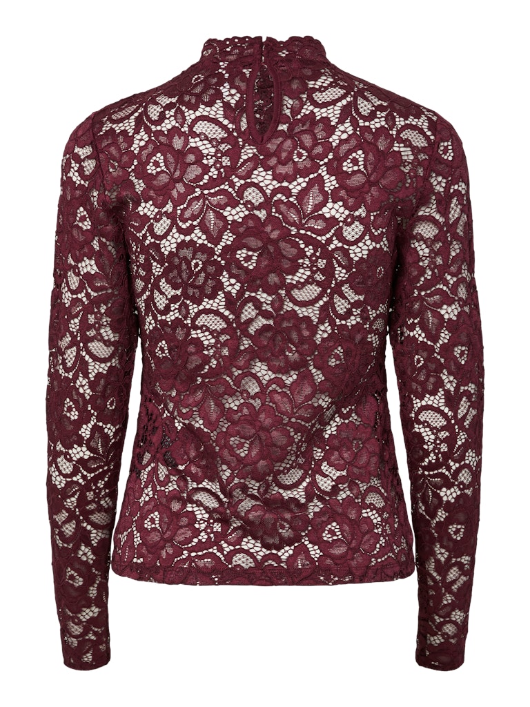 Y.A.S | LACEY LS LACE TOP - PORT ROYAL