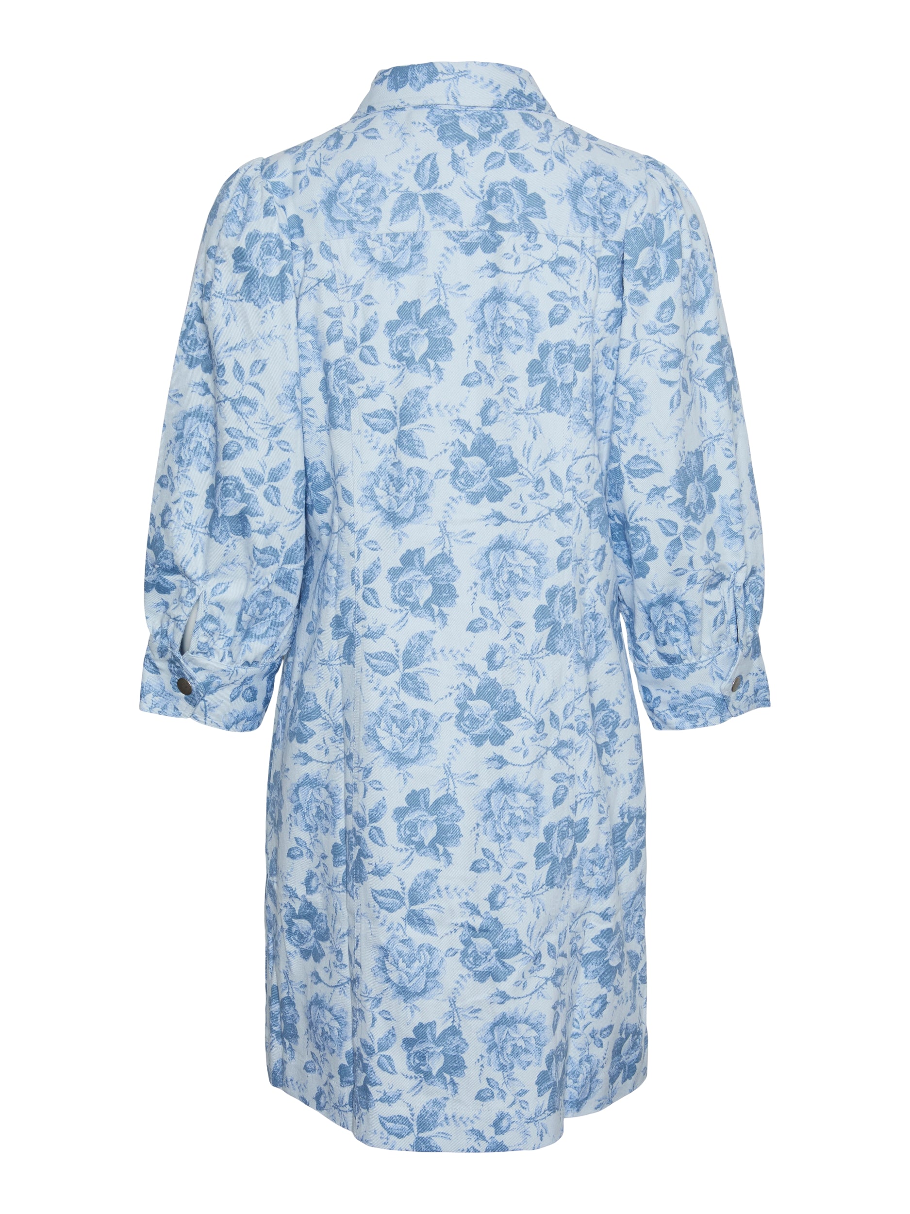 Y.A.S | LOLENA 3/4 DENIM SHIRT DRESS - CASHMERE BLUE