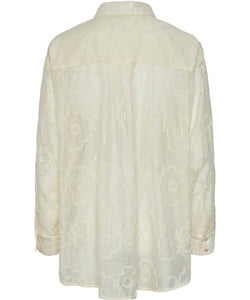 Y.A.S | FLORINA LS OVERSIZE SHIRT - BIRCH