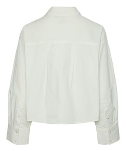 Y.A.S | LEE LS SHORT SHIRT - STAR WHITE