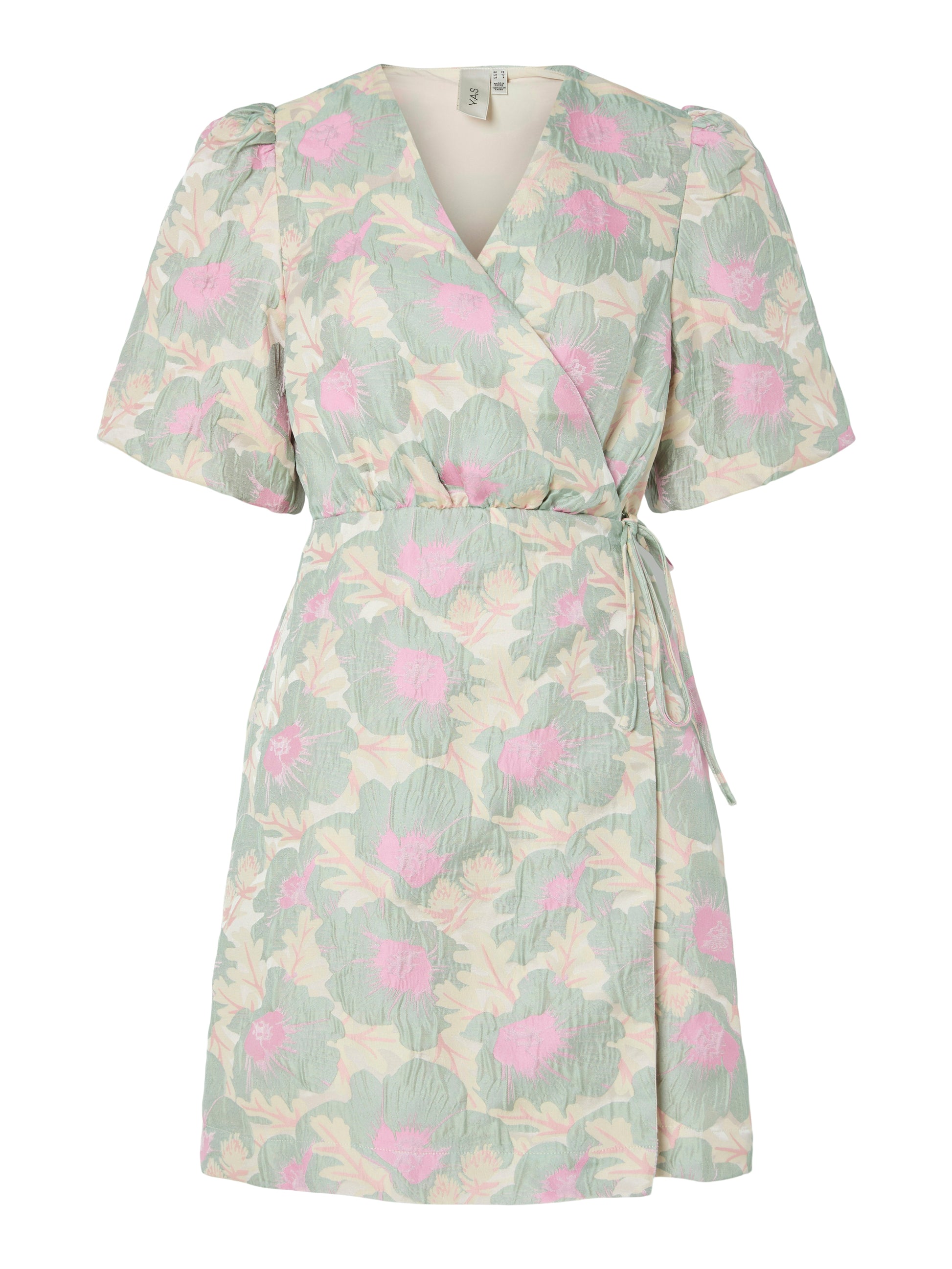 Y.A.S | PINJE SS WRAP DRESS - ICEBERG GREEN
