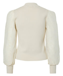 Y.A.S | DOTME LS KNIT PULLOVER - BIRCH FLOWER