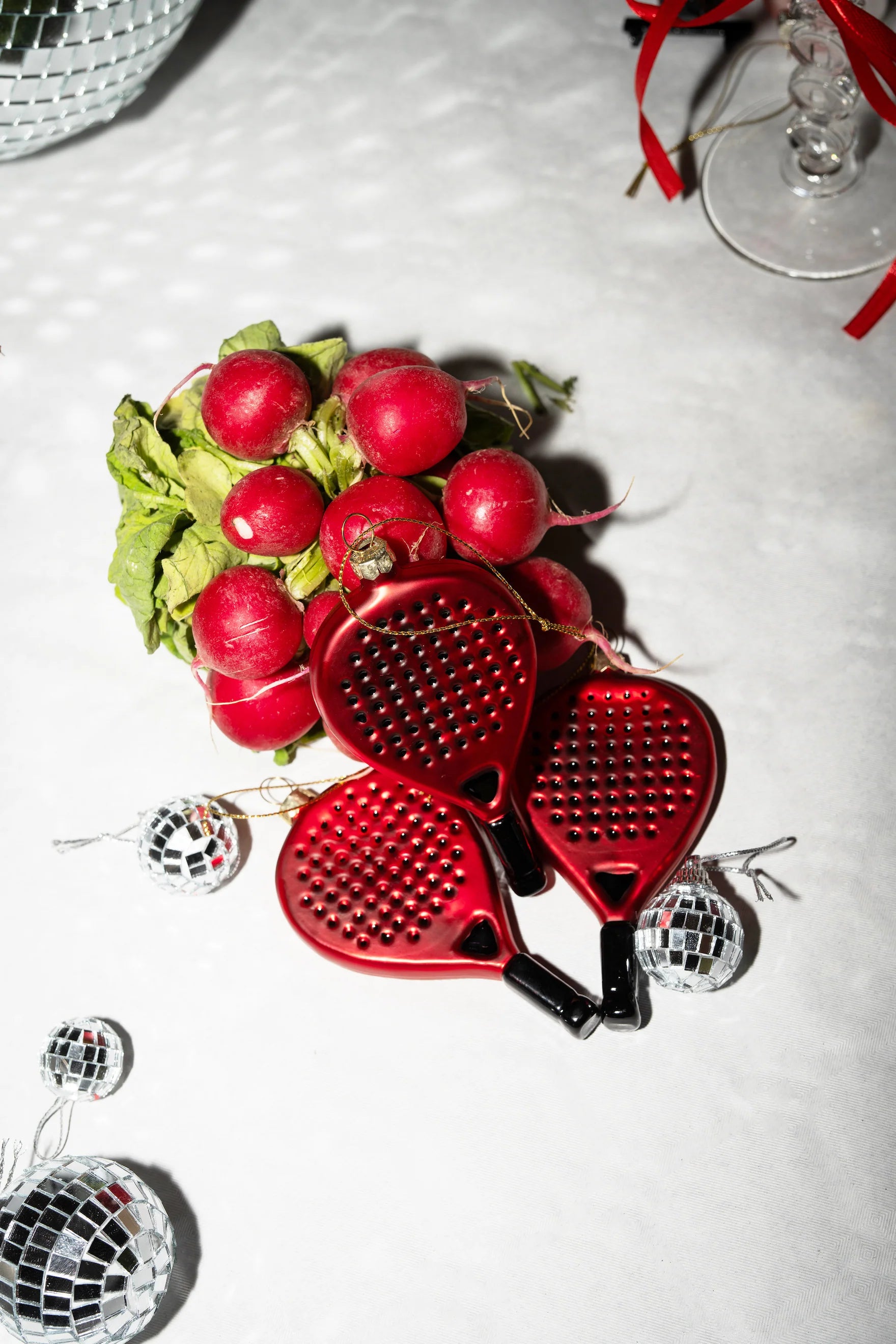 YUP IN DE BOOM | KERSTORNAMENT - PADELRACKET ROOD