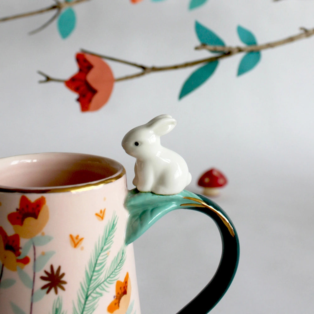 SECRET GARDEN RABBIT JUG - WHITE