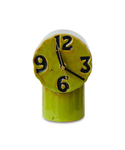 HKliving | RETRO CERAMIC CLOCK - OLIVE