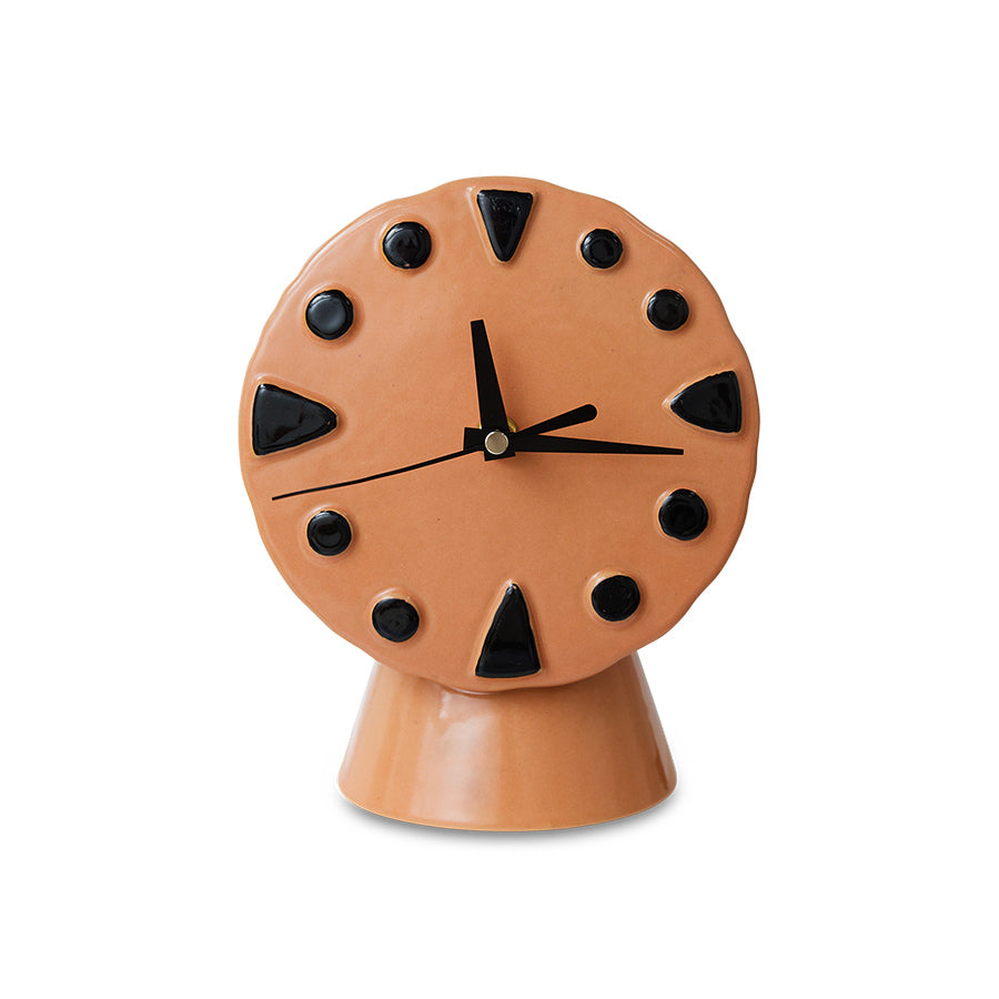 HKliving | RETRO CERAMIC CLOCK - PEACH