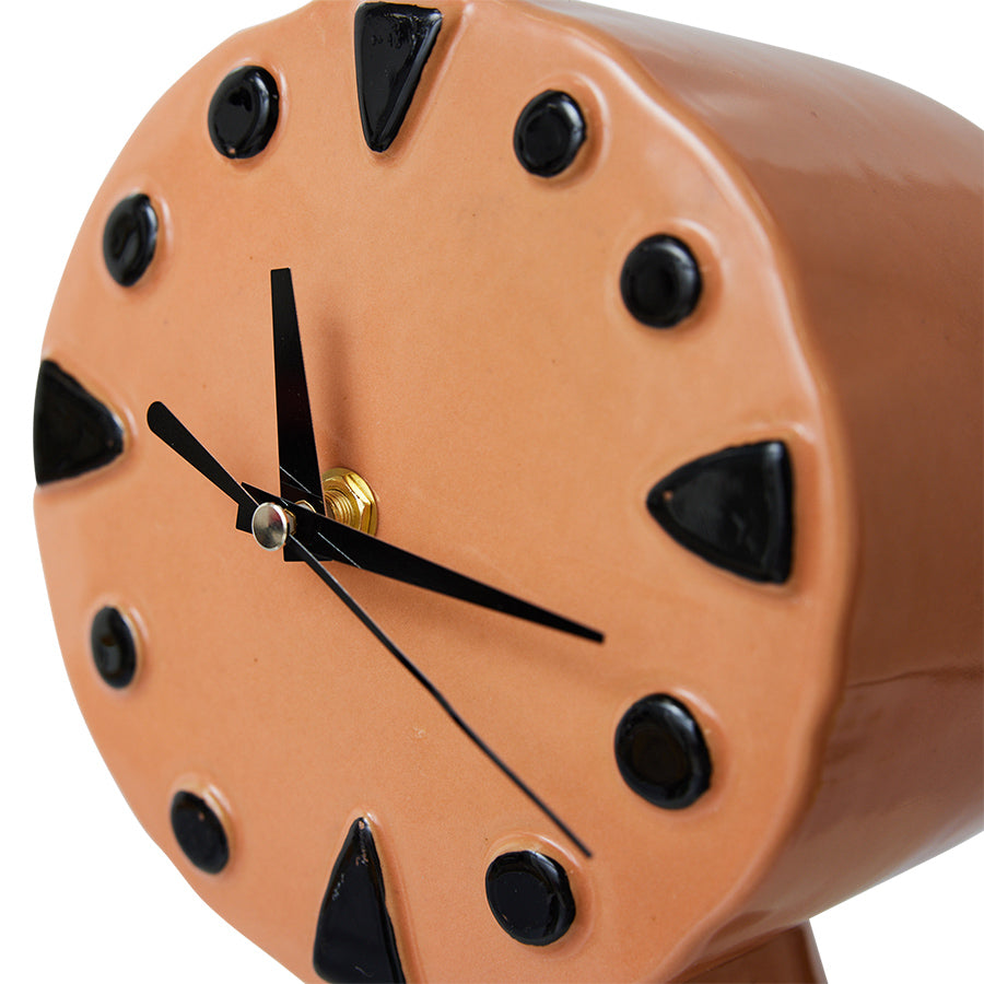 HKliving | RETRO CERAMIC CLOCK - PEACH