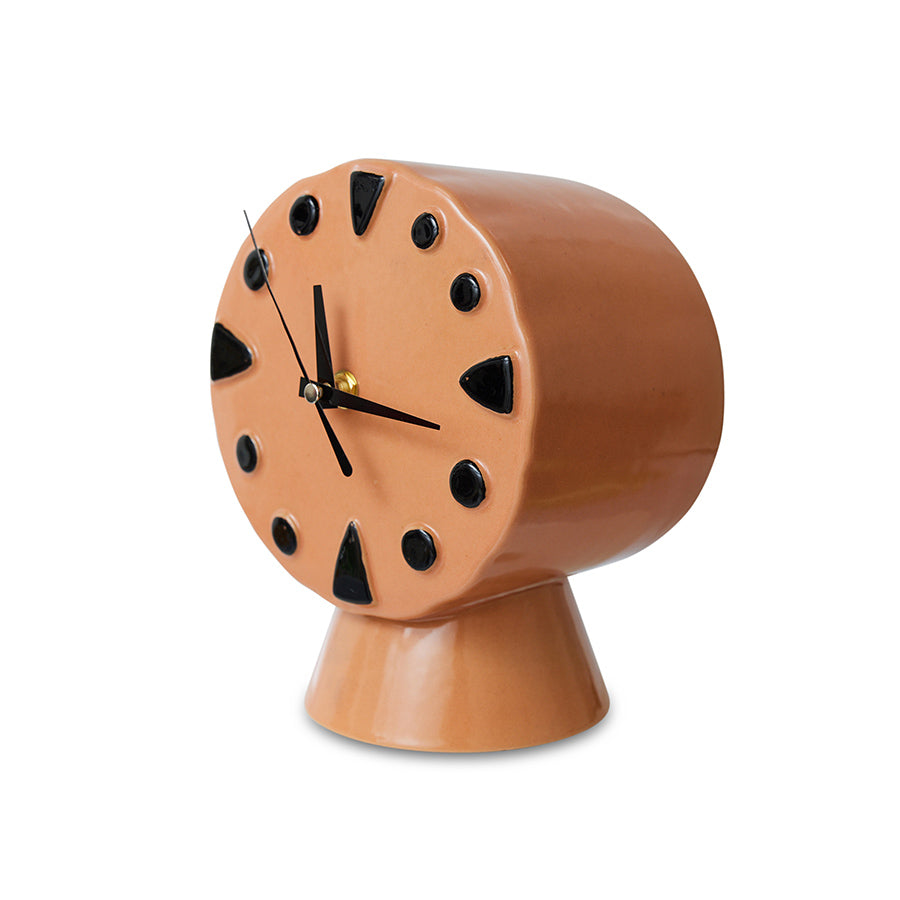 HKliving | RETRO CERAMIC CLOCK - PEACH