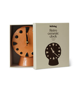 HKliving | RETRO CERAMIC CLOCK - PEACH