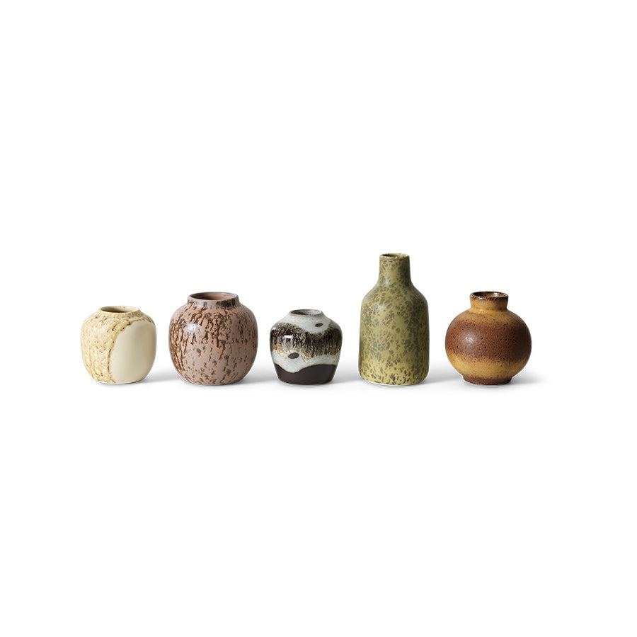 HKliving | SMALL VASES - PURSUIT (5pcs)