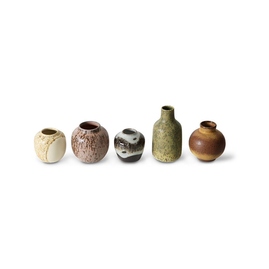 HKliving | SMALL VASES - PURSUIT (5pcs)