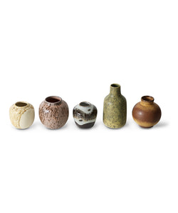 HKliving | SMALL VASES - PURSUIT (5pcs)