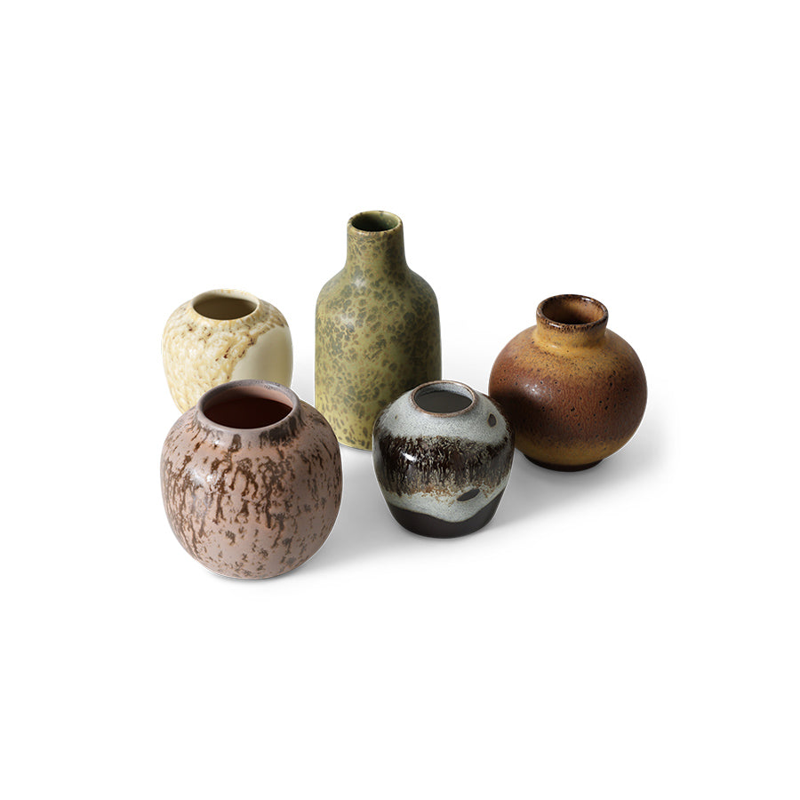 HKliving | SMALL VASES - PURSUIT (5pcs)