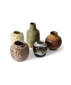 HKliving | SMALL VASES - PURSUIT (5pcs)