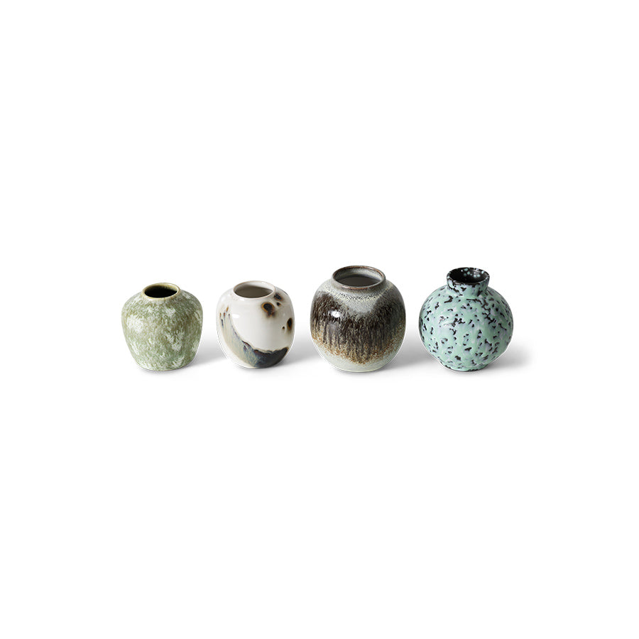 HKliving | SMALL VASES - CANYON (4pcs)