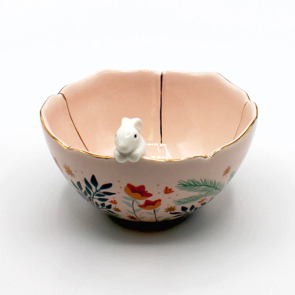 SECRET GARDEN RABBIT BOWL - BEIGE