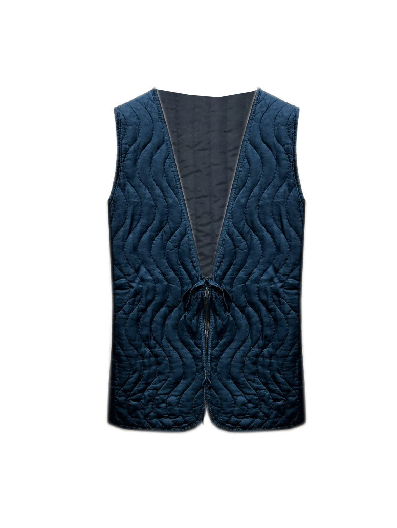 BENTE QUILTED GILET - BLUE