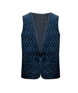 BENTE QUILTED GILET - BLUE