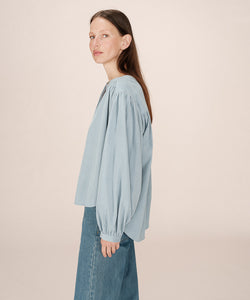 GRACE & MILA | SURI BLOUSE - SAGE BLUE