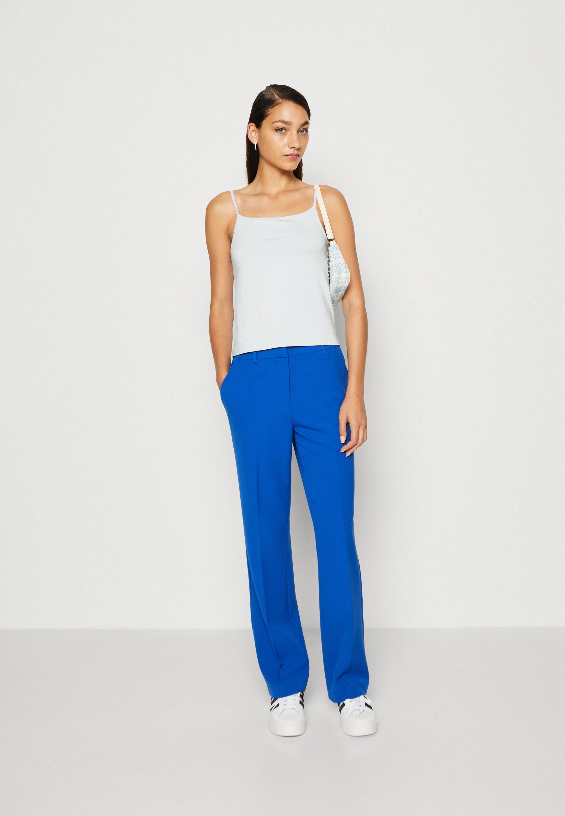 Y.A.S | LIKKA HW WIDE PANTS - BLUE LOLITE