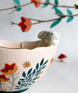 SECRET GARDEN RABBIT BOWL - BEIGE