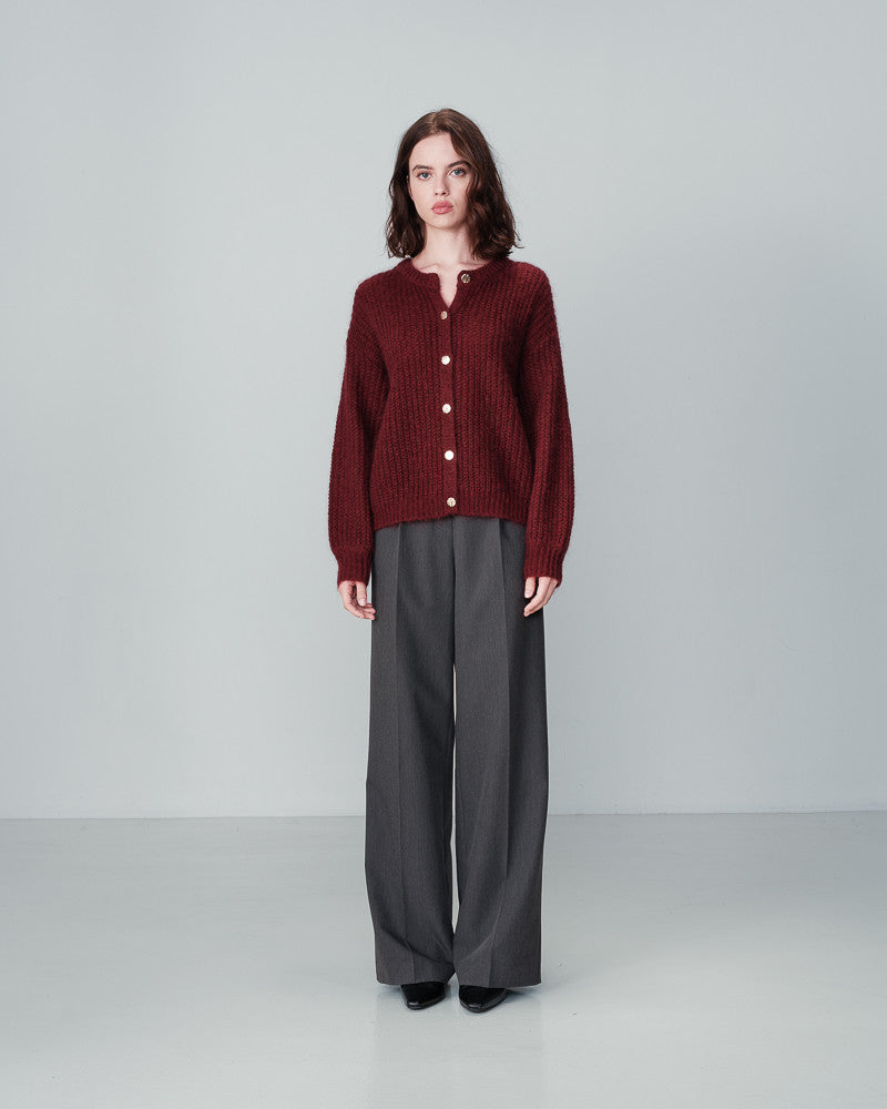 GRACE & MILA | NAIS CARDIGAN - BORDEAUX