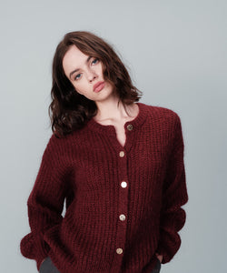 GRACE & MILA | NAIS CARDIGAN - BORDEAUX