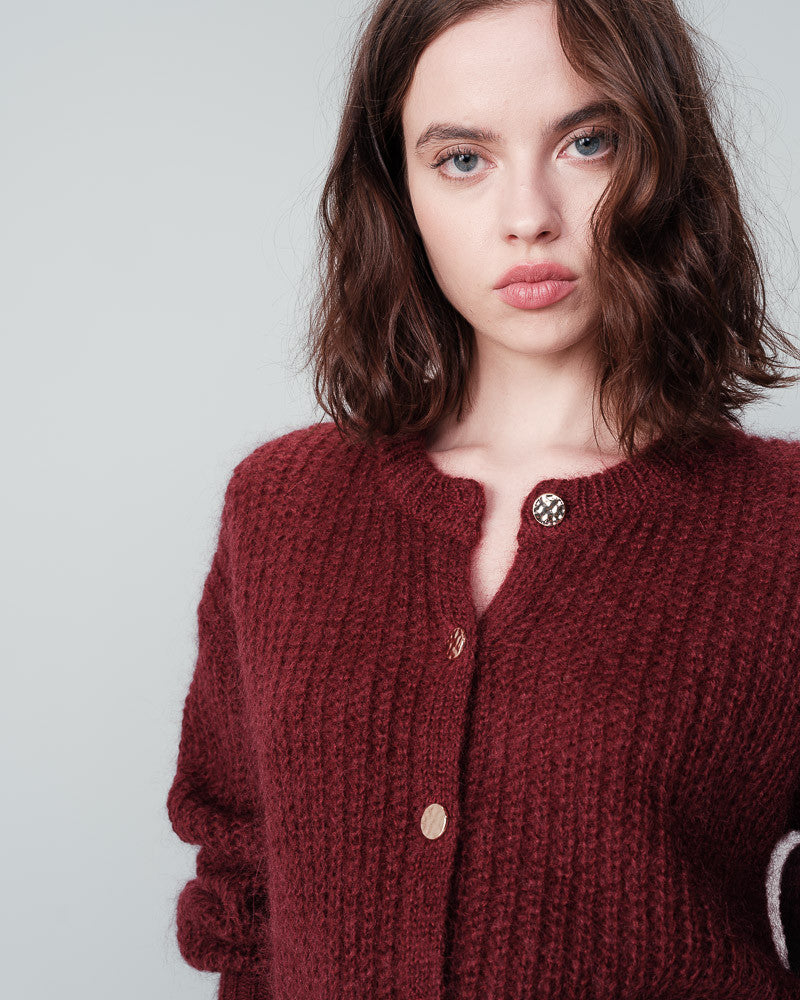 GRACE & MILA | NAIS CARDIGAN - BORDEAUX